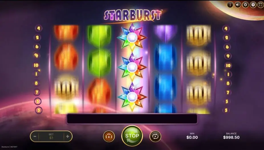 Starburst Slot in movement