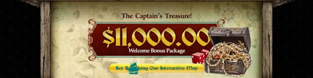 Captain Jack Casino bonus Screenshot