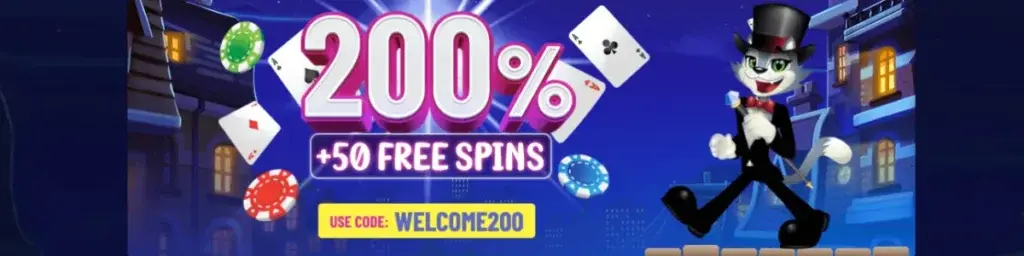 CoolCat Casino welcome bonus screenshot