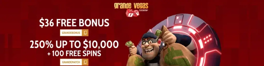 Grande Vegas Casino bonuses screenshot