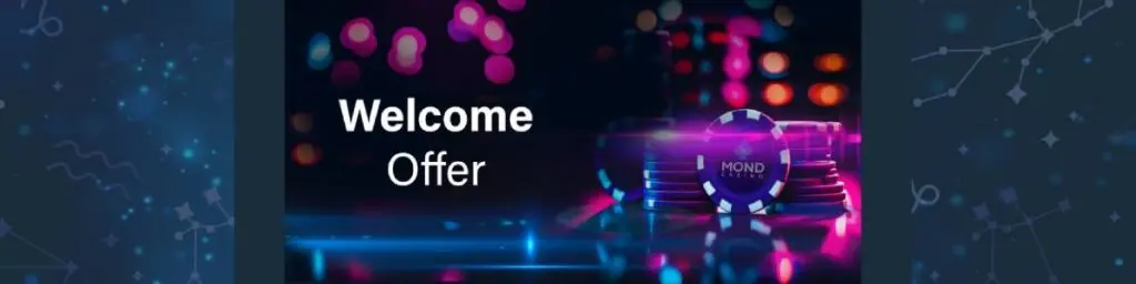 MondCasino Welcome Offer Screenshot