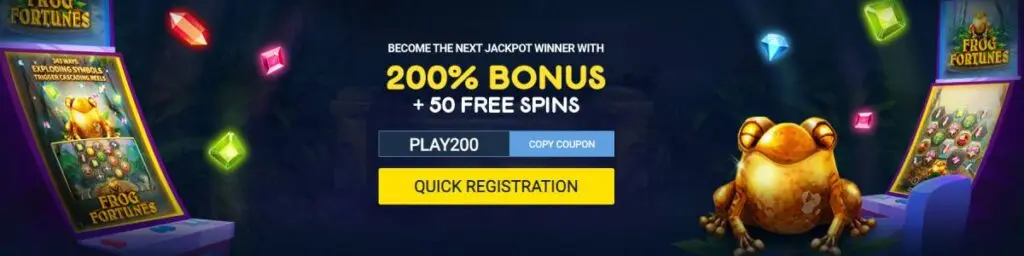 Punt Casino Welcome bonus Screenshot