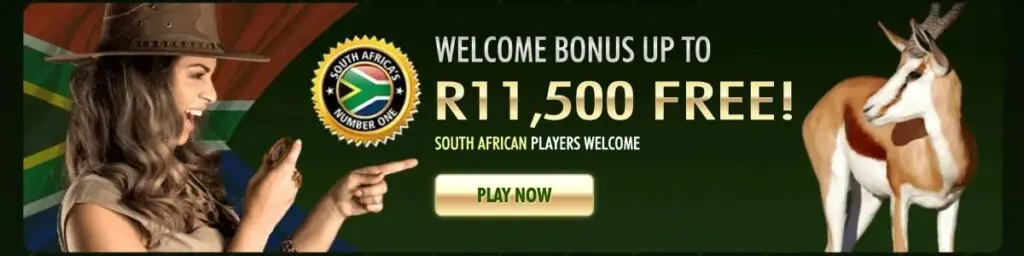 Springbok Casino Welcome Bonus Screenshot