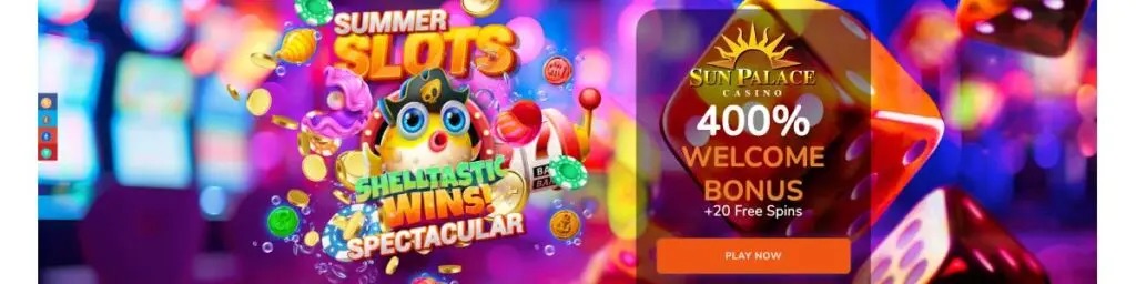 Sun Palace extra welcome bonus screenshot
