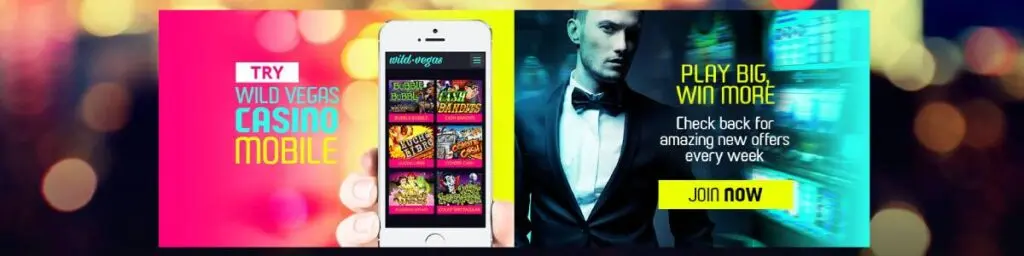 Wild Vegas Mobile Casino Screenshot