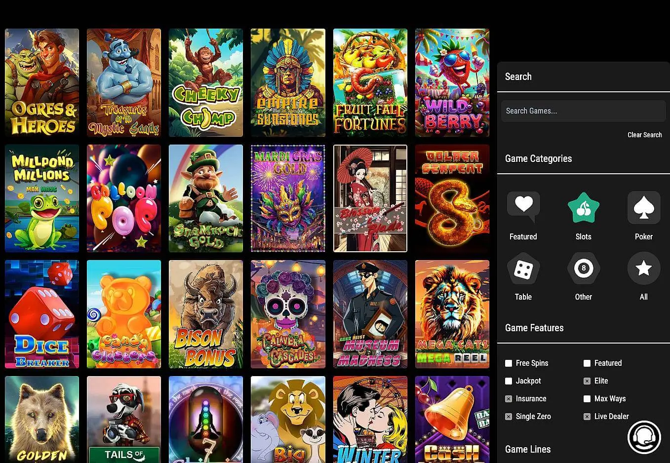 Big Dollar Casino online slots screenshot