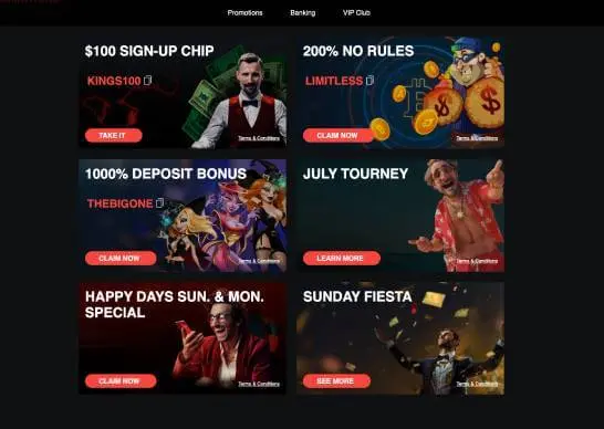 Casino Extreme promos screenshot