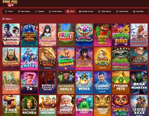 Grande Vegas Casino online slot games screenshot