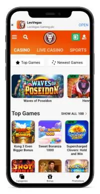 Leovegas Casino screenshot mobile
