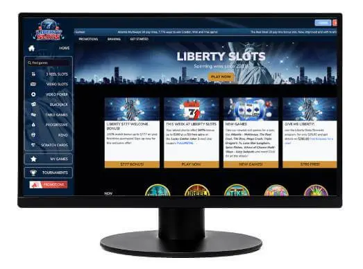 Liberty Slots Casino desktop screenshot