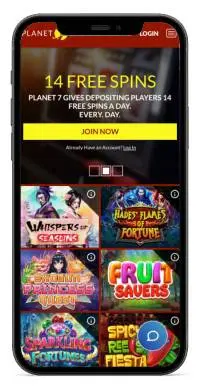Planet7 Casino screenshot mobile