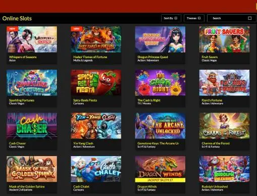 Planet7 Casino online slots screenshot