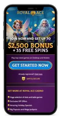 Royal Ace Casino on mobile screenshot