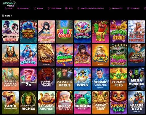 Uptown Aces Casino online slots screenshot
