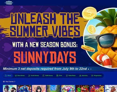 Vegas Casino Online promotion screenshot
