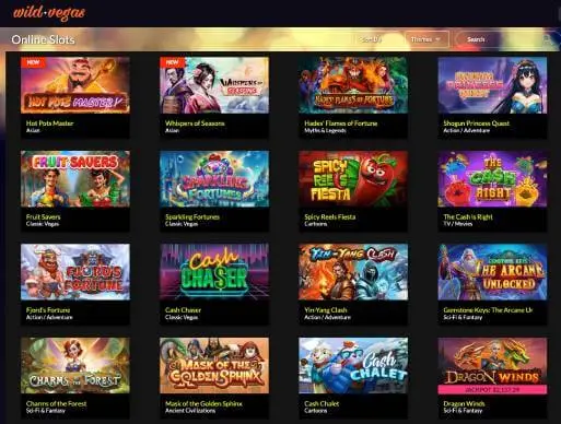Wild Vegas Casino online slots screenshot