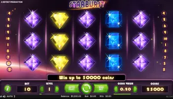 Starburst Slot Game Screenshot