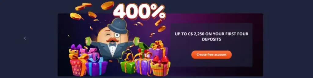 Mr Bet Welcome Bonus ScreenshotImage