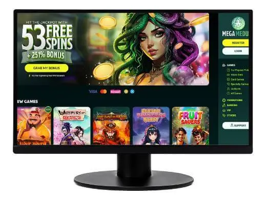 Mega Medusa Casino desktop screenshot