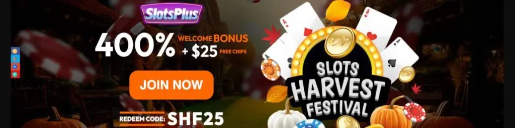SLotsPlus extra welcome bonus screenshot