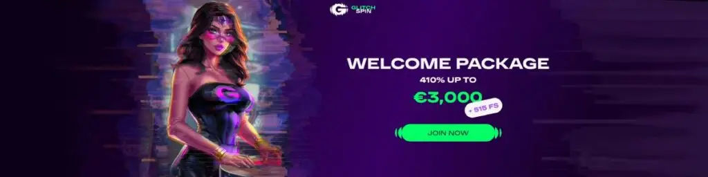 GlitchSpin Casino Welcome Bonus