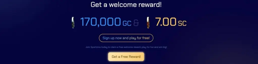 Sportzino Welcome Bonus