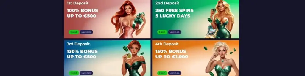 Spinoloco Casino Welcome Bonus Screenshot