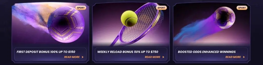 Funbet sports bonuses screenshot