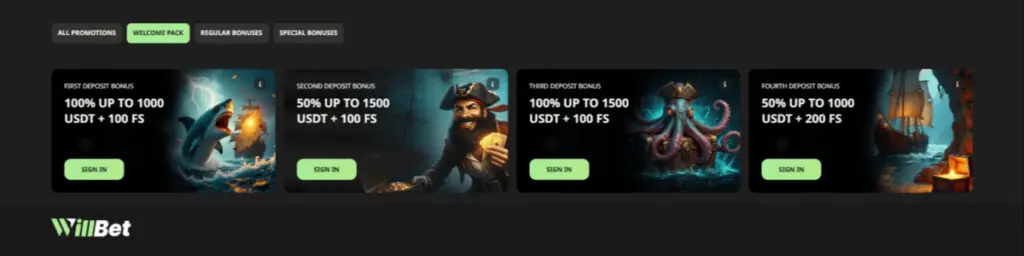 Willbet Welcome Bonus