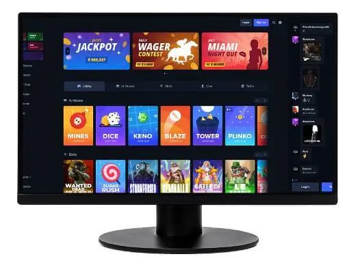 Jacks Club Casino desktop screenshot