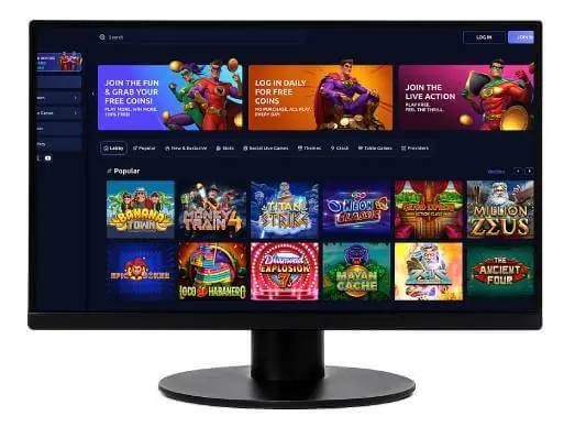 LuckyStake Casino desktop screenshot