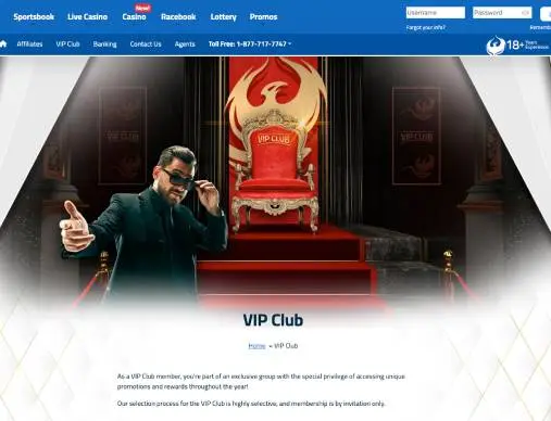 BetPhoenix Casino and Sportsbook VIP screenshot