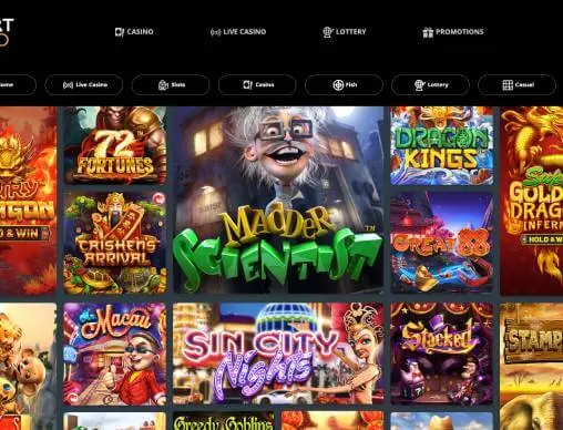 Bogart Casino games screenshot