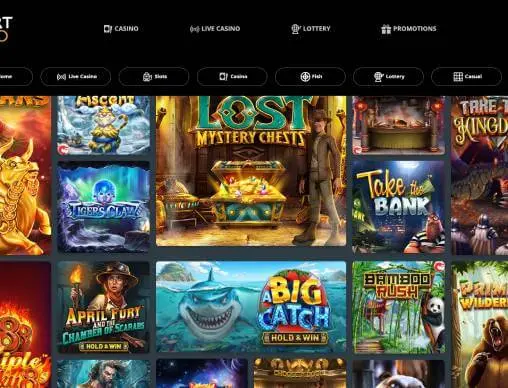 Bogart Casino online slots screenshot
