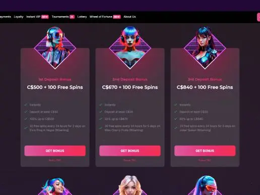 Run4Win Casino promotions screenshot