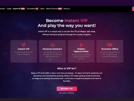 Run4Win Casino VIPscreenshot