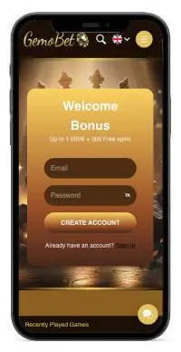 GemoBet Casino mobile screenshot