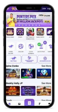Hollywoodbets mobile screenshot
