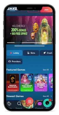 Jazz Casino mobile screenshot