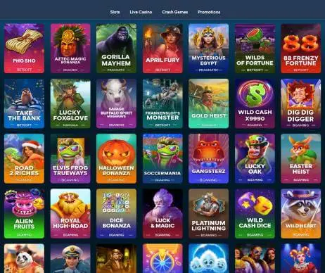 Jazz Casino online slots screenshot