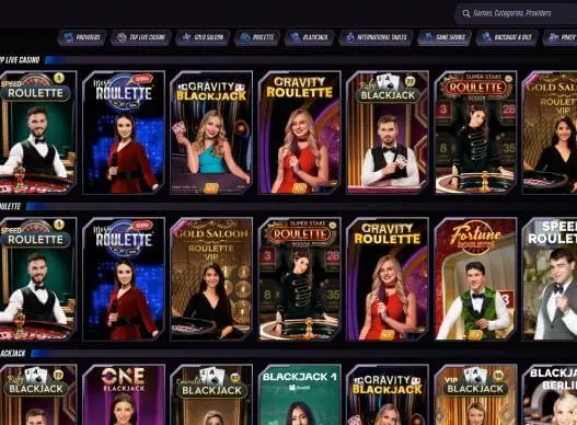 Winrolla Casino live games screenshot