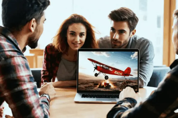 Evolution Red Baron Crash Game